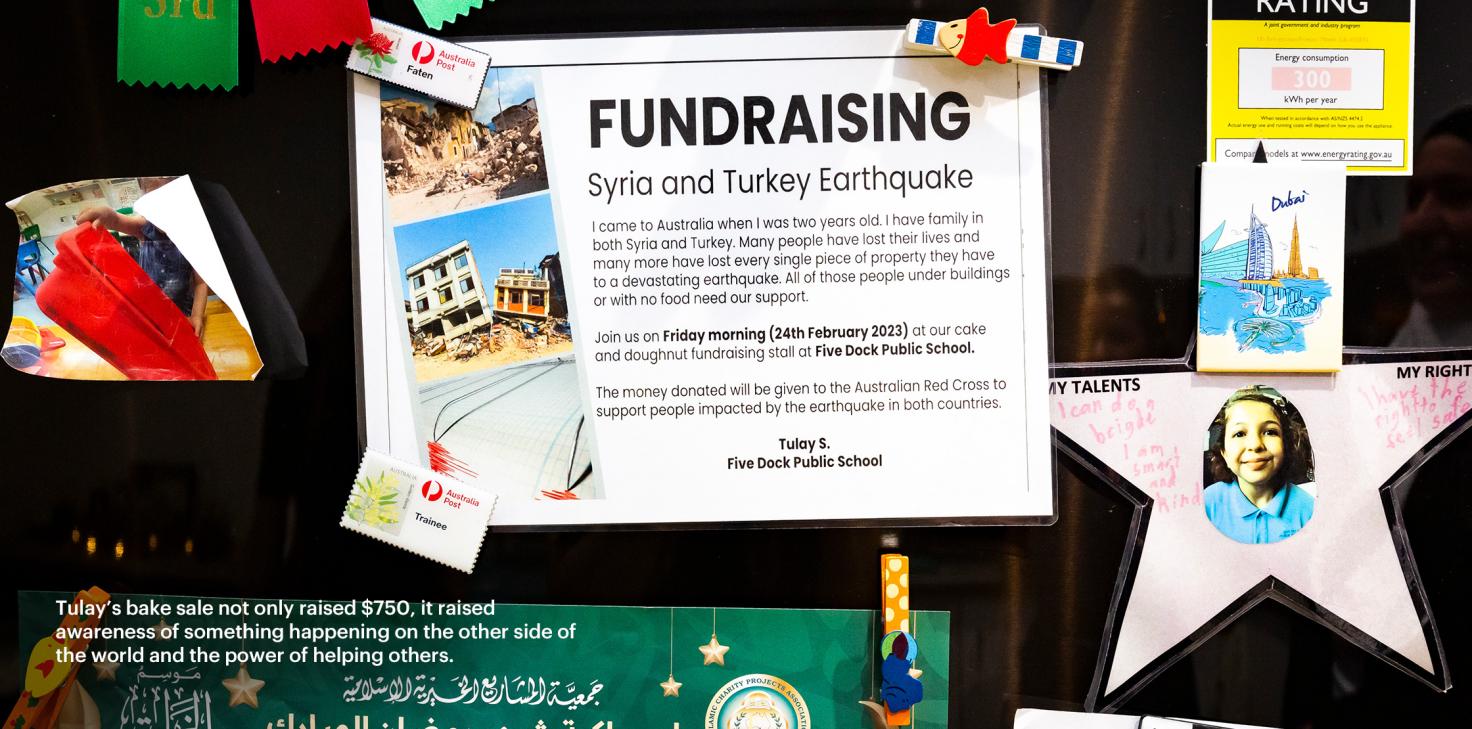 Tulay’s bake sale not only raised $750, it raised awareness of something happening on the other side of the world and the power of helping others.